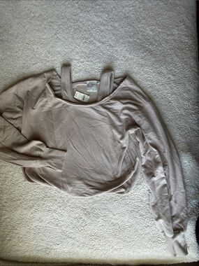 Aerie offline layered off shoulder sweatshirt size XXS